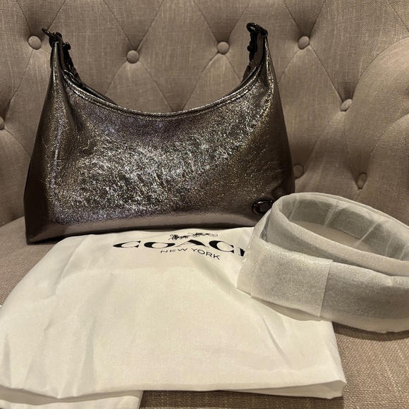 Coach Juliet Pewter Glazed Shoulder Bag - Picture 1 of 6
